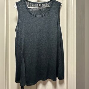Women's Sleeveless Top - dark grey